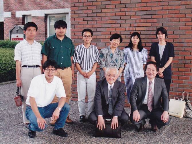 講演終了後、山本俊一先生と 講演終了後、山本俊一先生と
