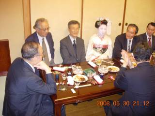 京都祇園茶屋にて 京都祇園茶屋にて