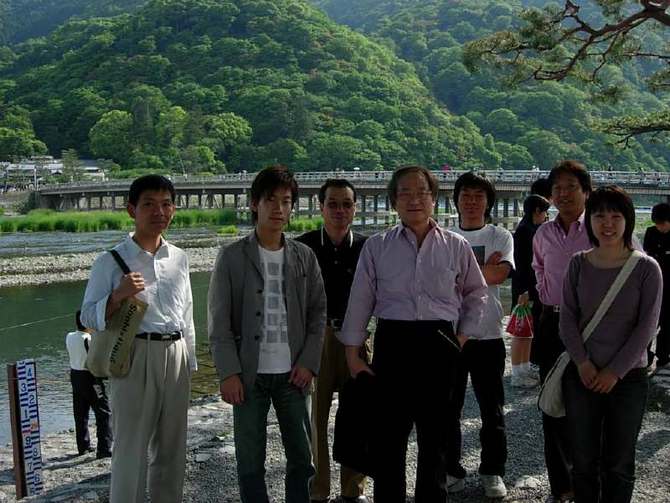 学生と（京都・嵐山）