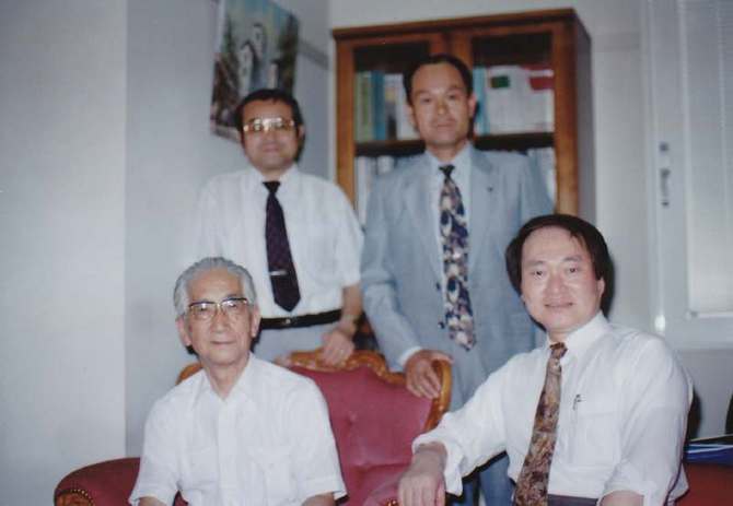 講演後　県保健所長の先生方と
