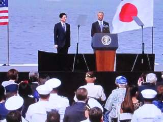 日米首脳ハワイ「真珠湾」で犠牲者を追悼し、慰霊演説