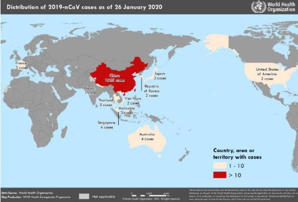 中国発生のコロナウイルス感染拡大