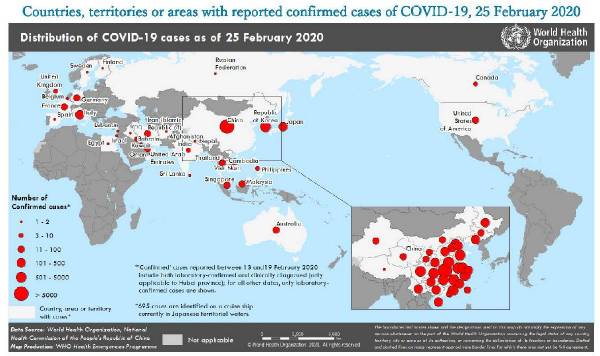 中国発生のコロナウイルス感染拡大