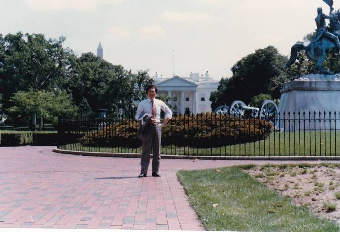 ホワイトハウス前庭