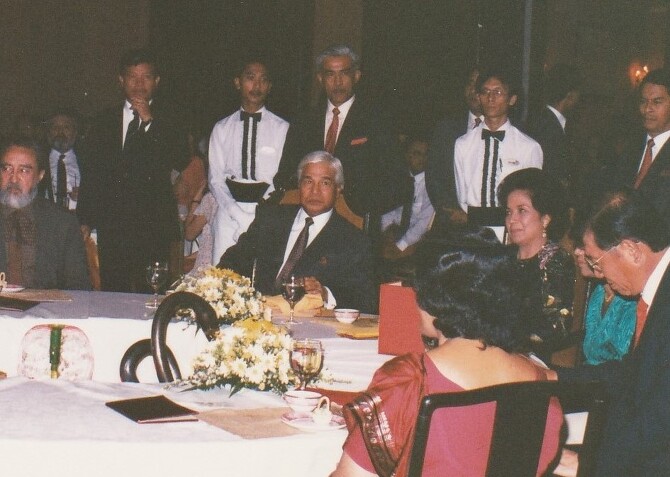マレーシア国王招待の晩餐会