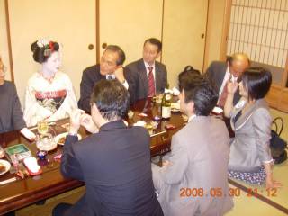 京都祇園茶屋にて 京都祇園茶屋にて